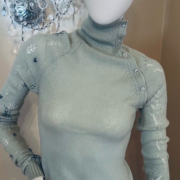 Rebecca Taylor Long Sleeve Turtleneck Sweater Womens Size M - Picture 6 of 13